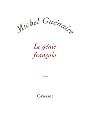 cover image of Le génie français